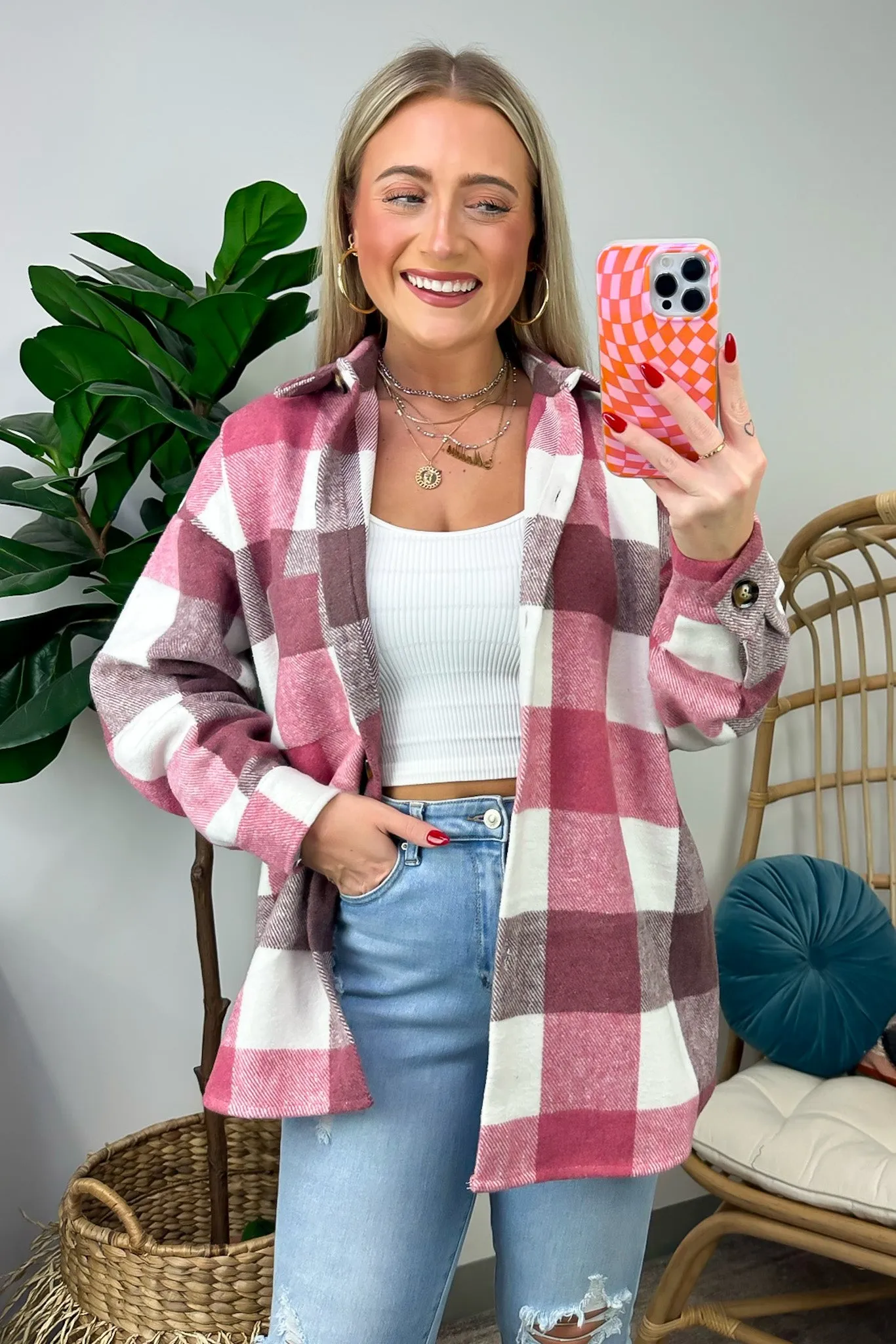 Tisla Oversized Plaid Shacket - FINAL SALE