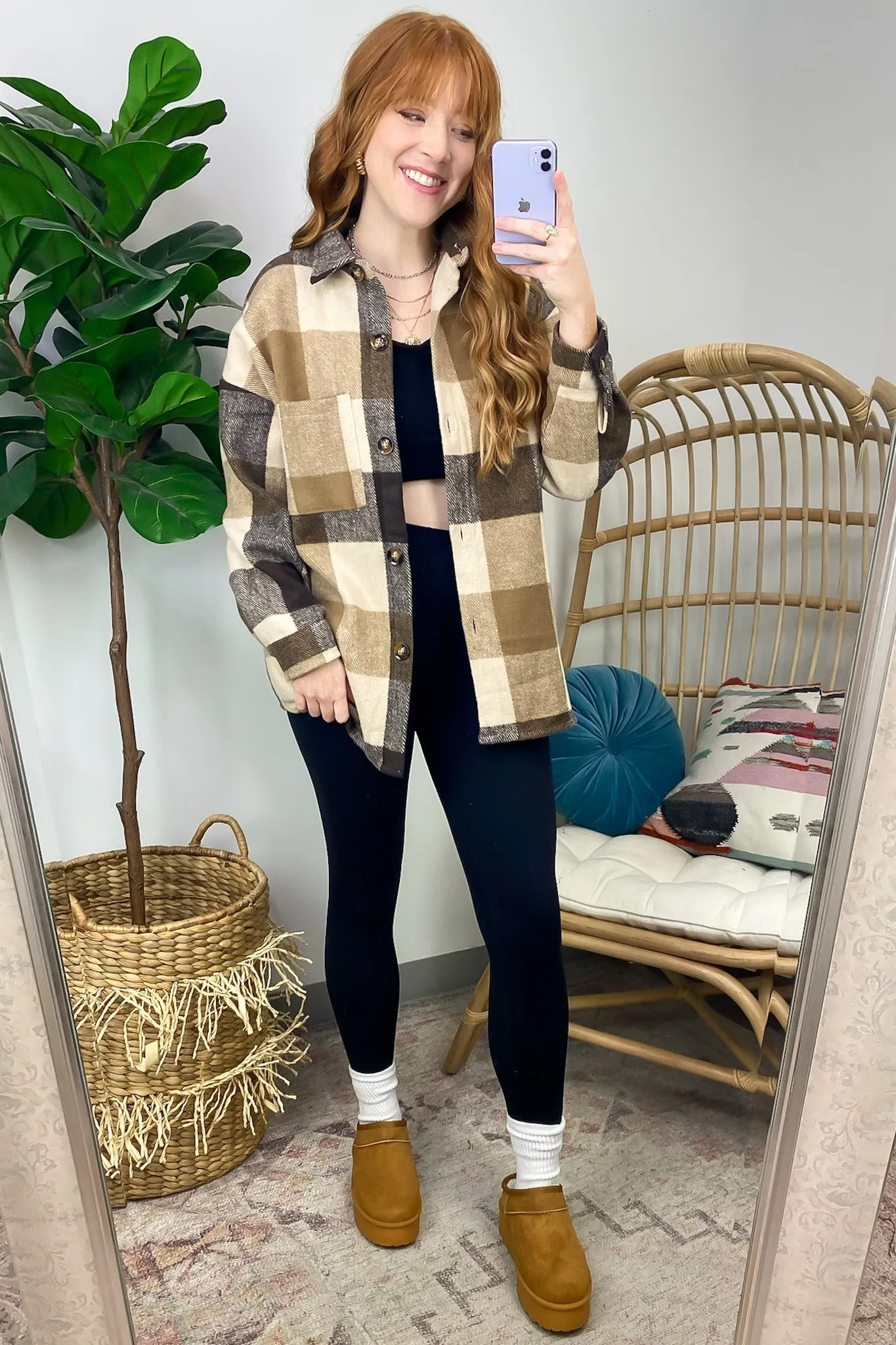 Tisla Oversized Plaid Shacket - FINAL SALE