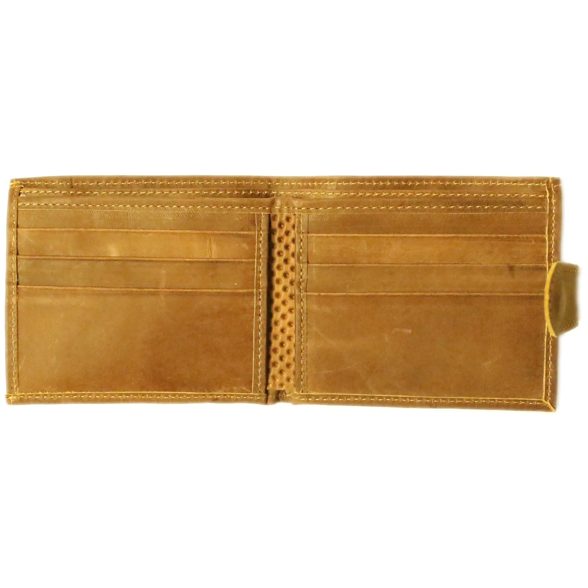 Unisex Leather Wallet Mola Decorated