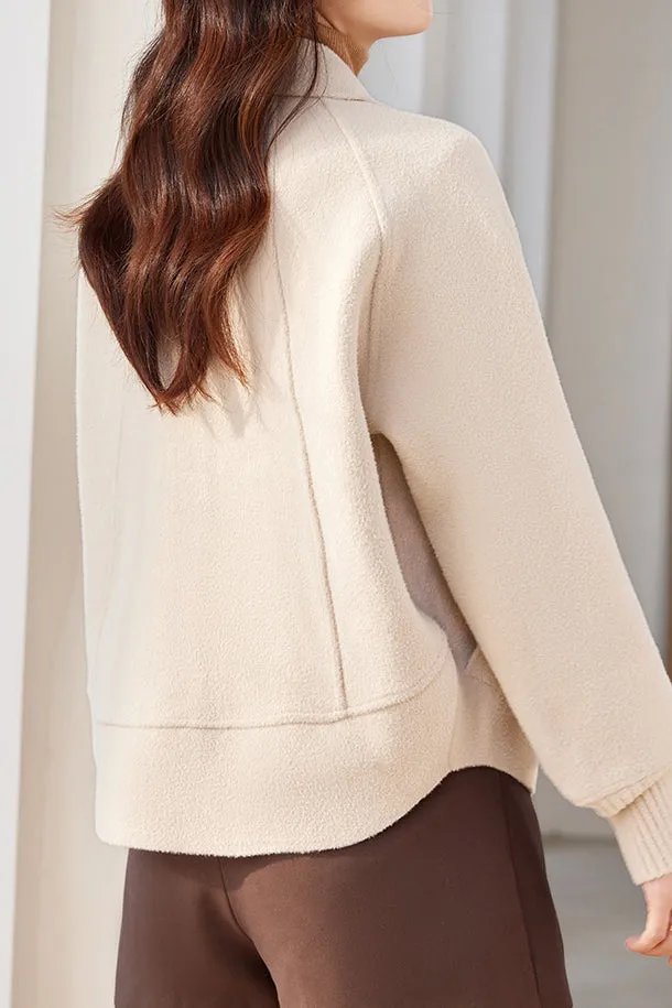 Versatile color-contrasting cardigan