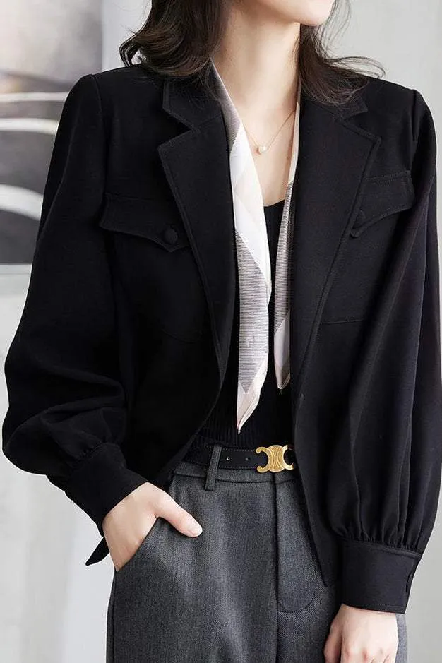 Versatile Solid Color Blazer