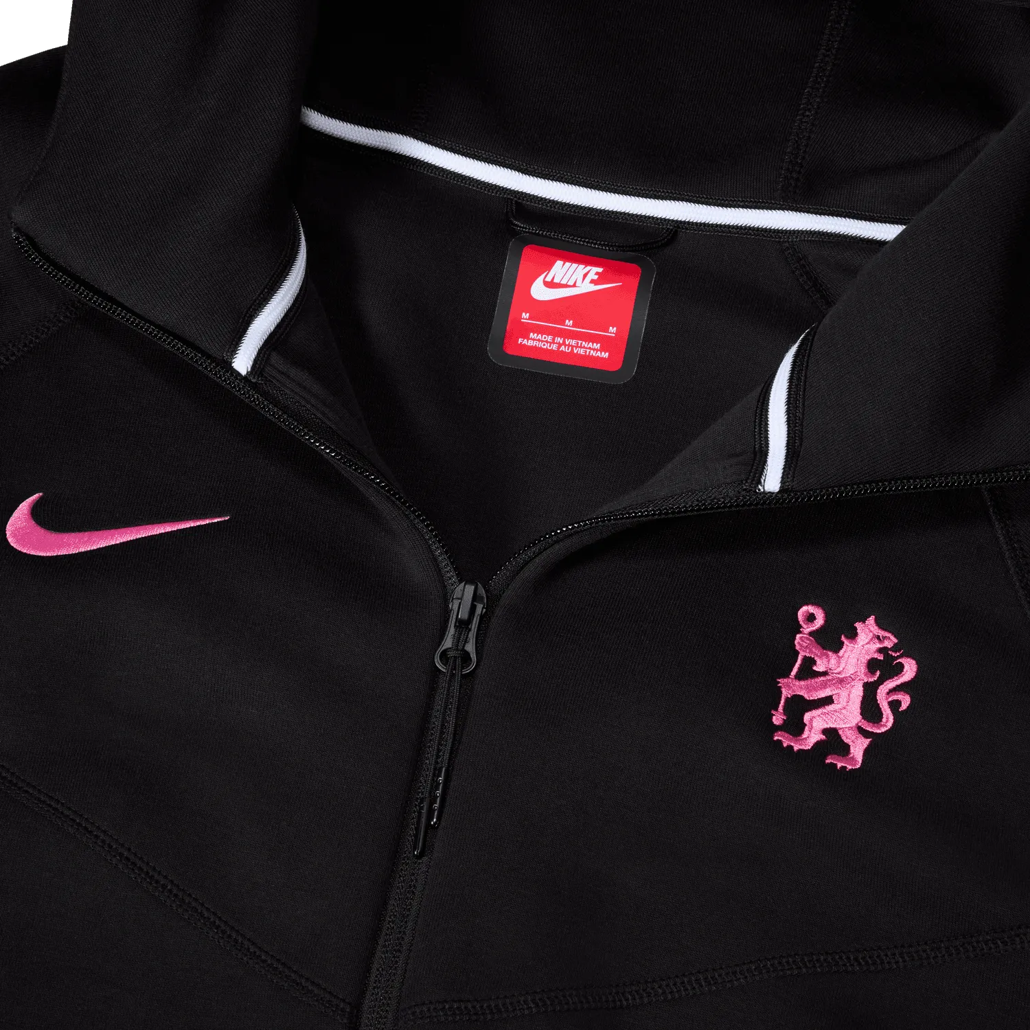 Veste Chelsea Tech Fleece 2024/2025 - Noir/Rose