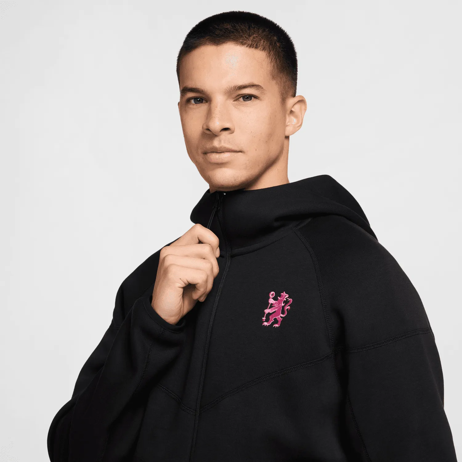 Veste Chelsea Tech Fleece 2024/2025 - Noir/Rose