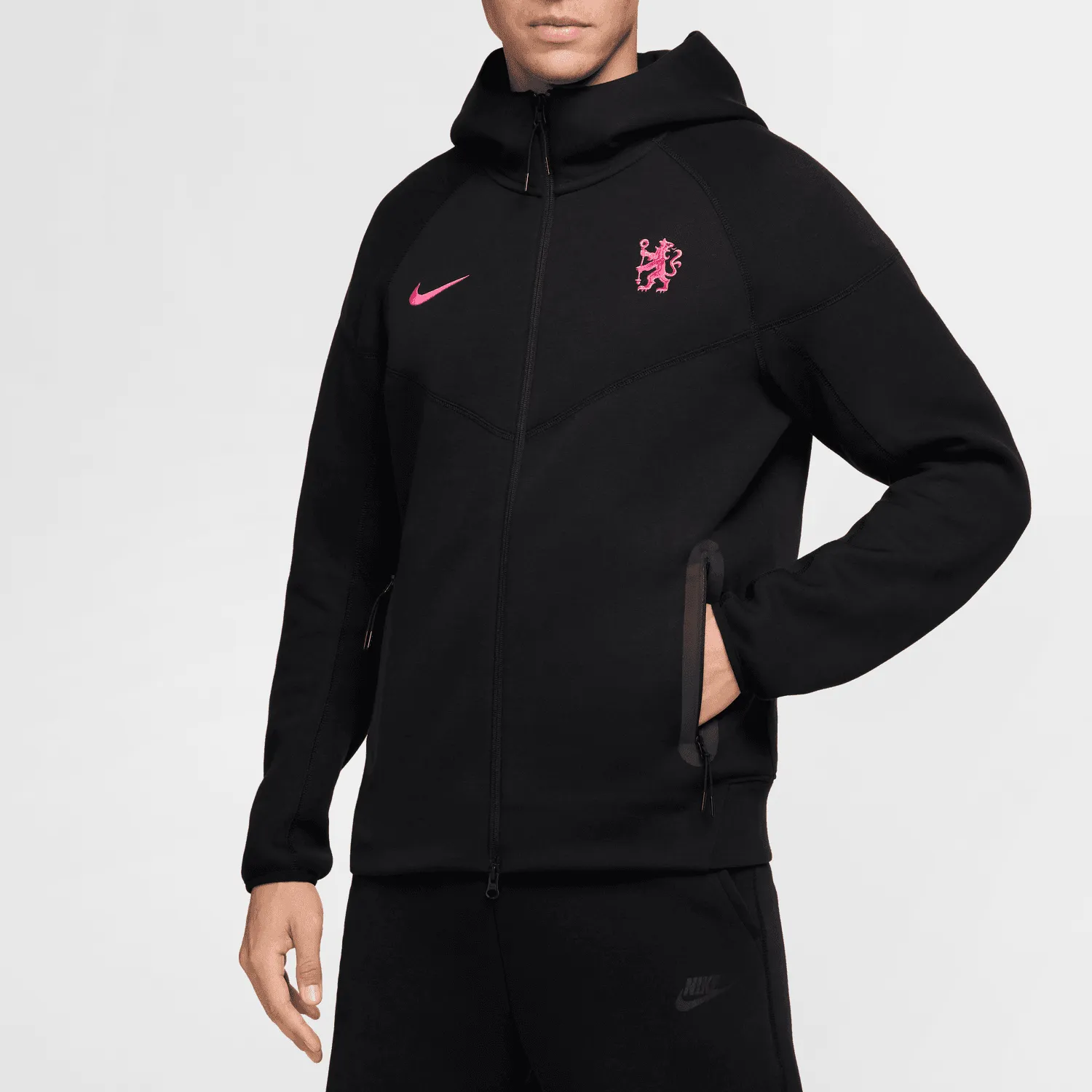 Veste Chelsea Tech Fleece 2024/2025 - Noir/Rose