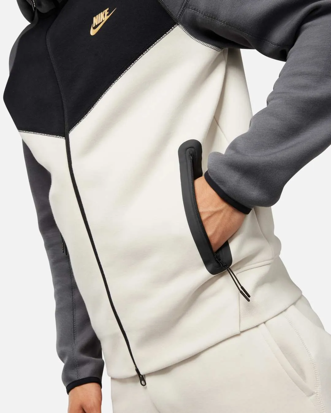 Veste Nike Tech Fleece -  Beige/Gris/Noir