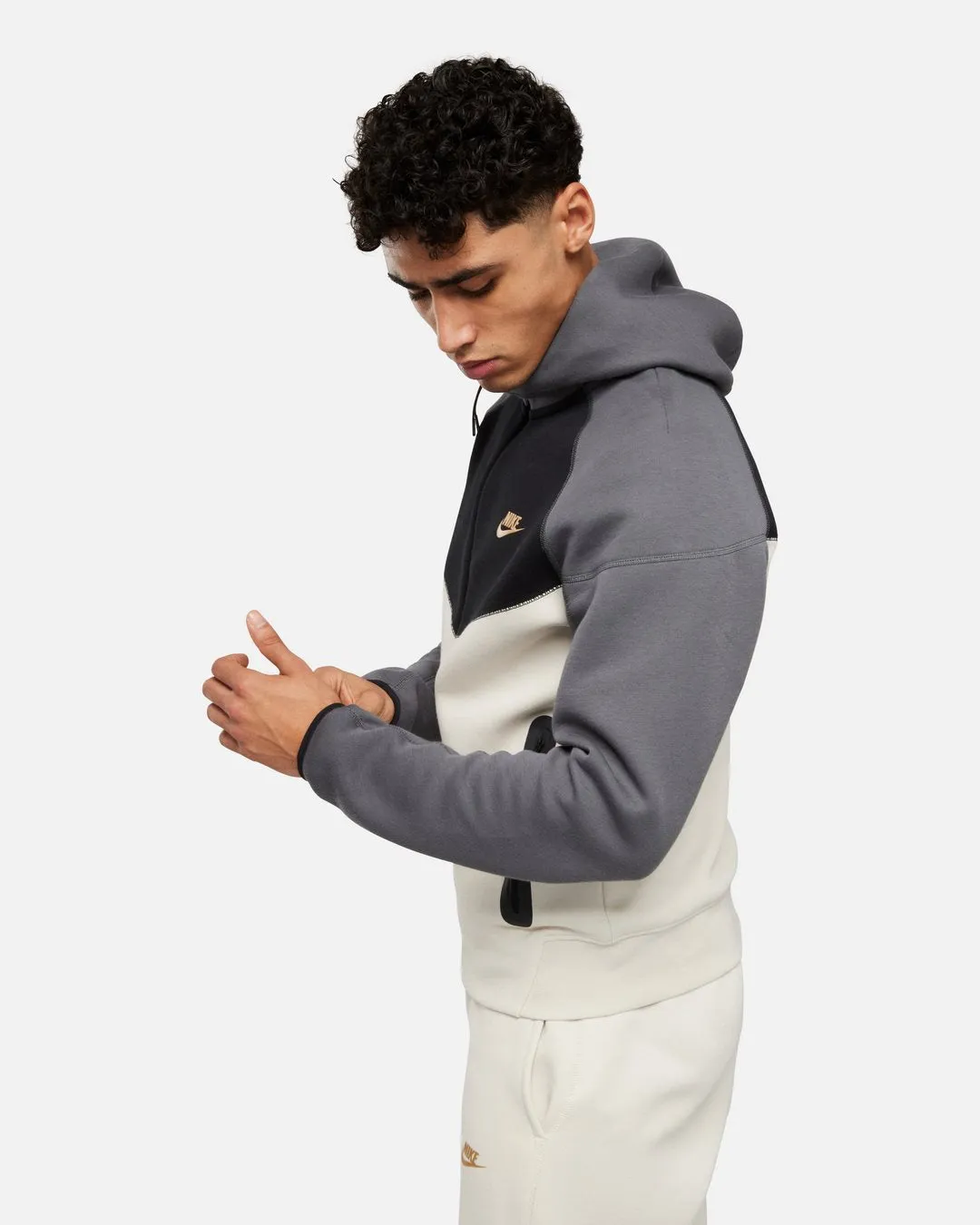 Veste Nike Tech Fleece -  Beige/Gris/Noir