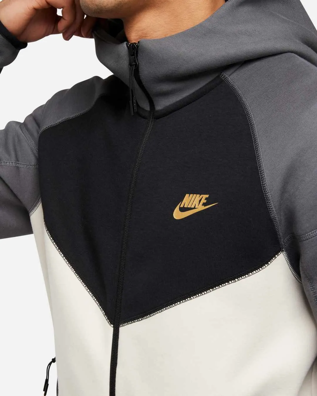 Veste Nike Tech Fleece -  Beige/Gris/Noir