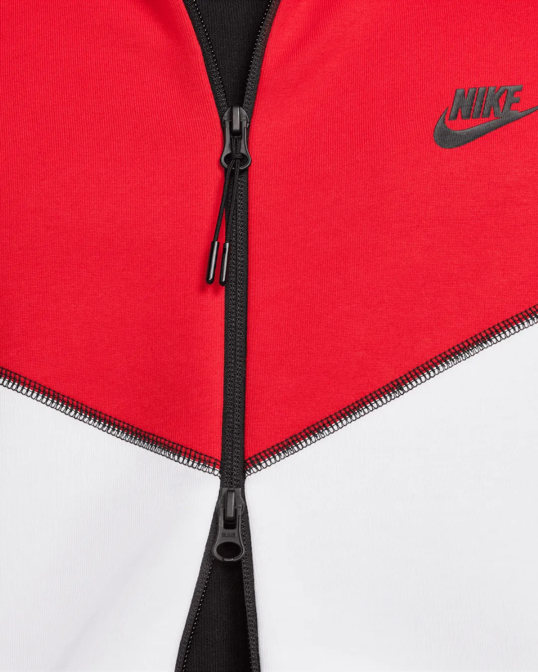 Veste Nike Tech Fleece -  Blanc/Noir/Rouge