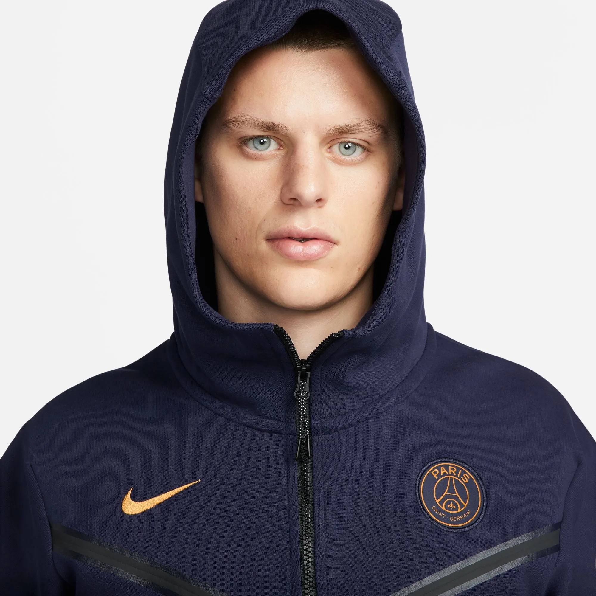 Veste PSG Tech fleece 2023/2024 - Bleu/Or