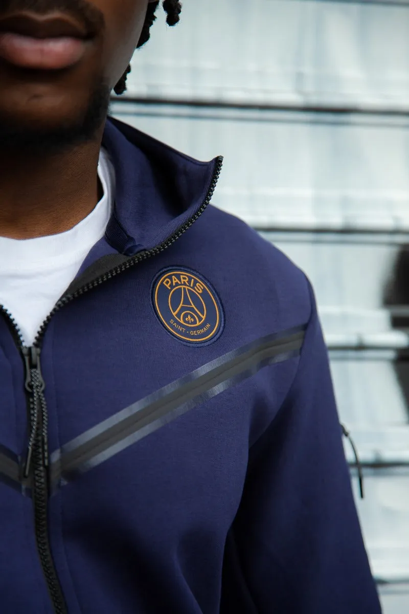 Veste PSG Tech fleece 2023/2024 - Bleu/Or