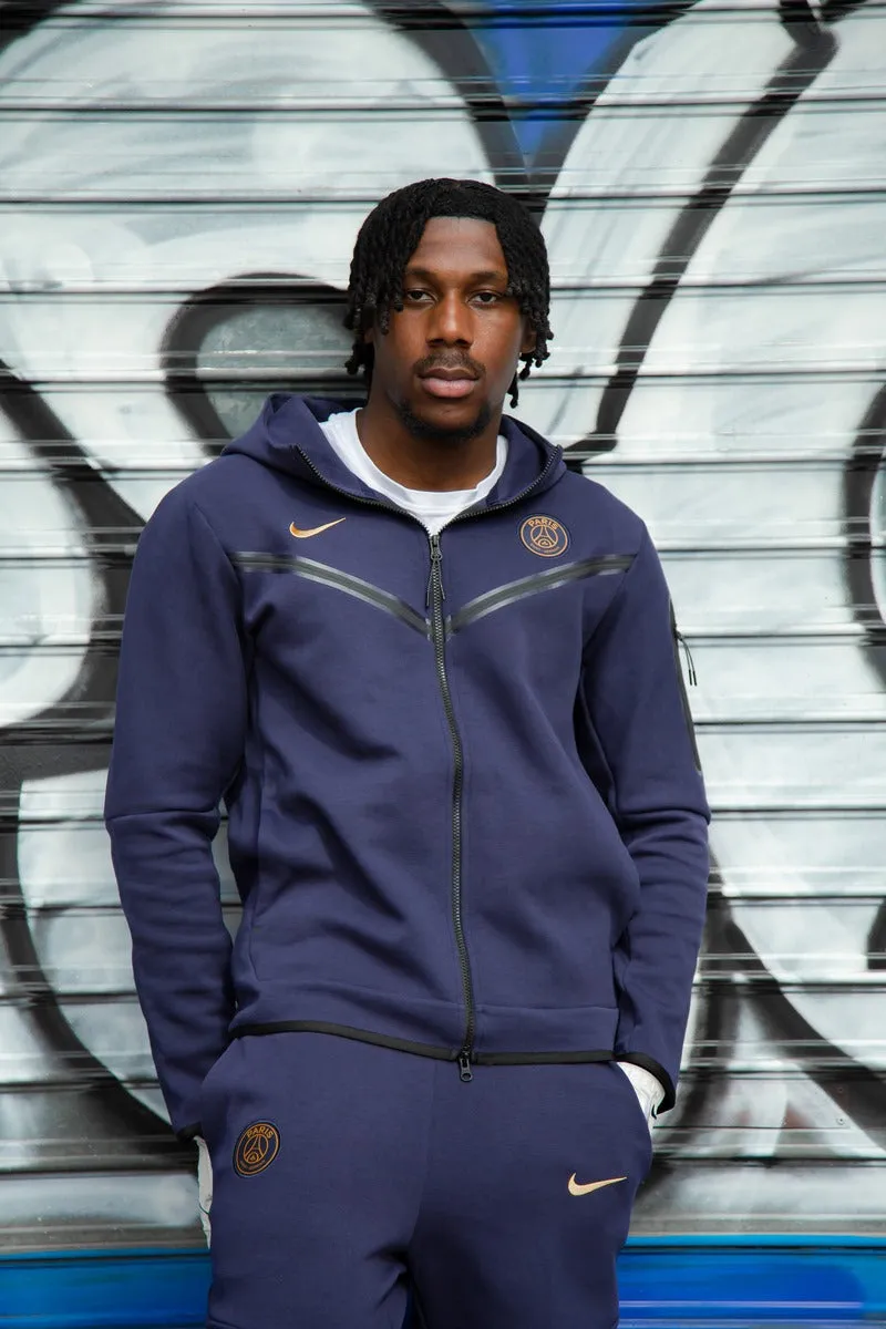 Veste PSG Tech fleece 2023/2024 - Bleu/Or