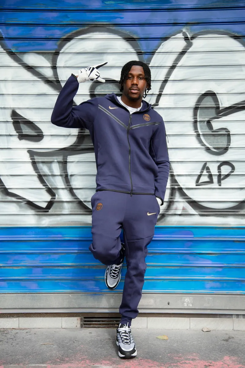 Veste PSG Tech fleece 2023/2024 - Bleu/Or