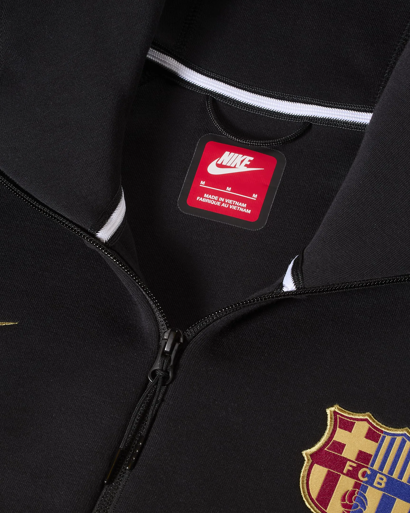 Veste Tech Fleece FC Barcelone 2024/2025 - Noir/Doré