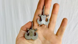 Vintage Kuchi Tribal Earrings.