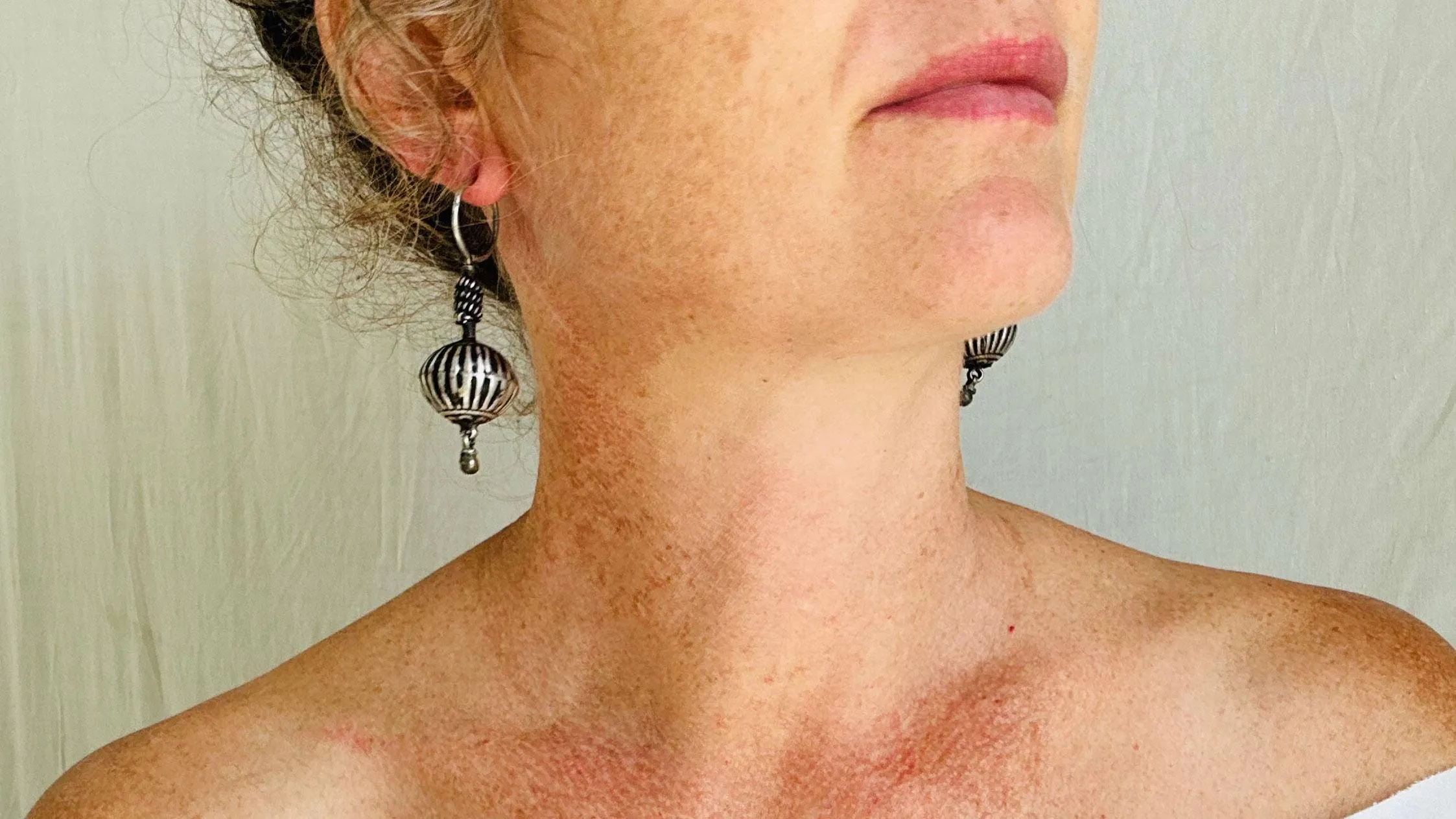 Vintage Silver Tribal Earrings. 2617