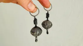 Vintage Silver Tribal Earrings. 2617