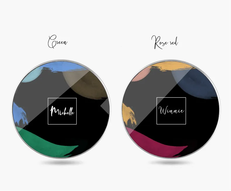【Watercolor strokes】15W Ultra thin FastWireless Charger Pad 水彩筆劃名字無線差電板